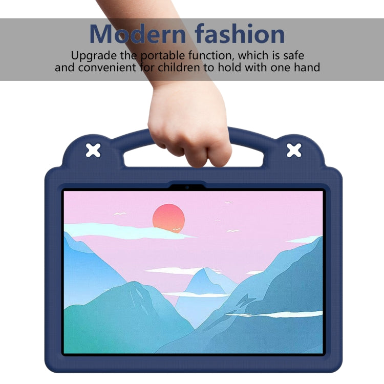 For Honor Pad 9 2023 12.1 Handle Kickstand Children EVA Shockproof Tablet Case(Navy Blue) - Honor by buy2fix | Online Shopping UK | buy2fix