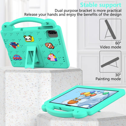 For Honor Pad X8a Handle Kickstand Children EVA Shockproof Tablet Case(Mint Green) - Honor by buy2fix | Online Shopping UK | buy2fix