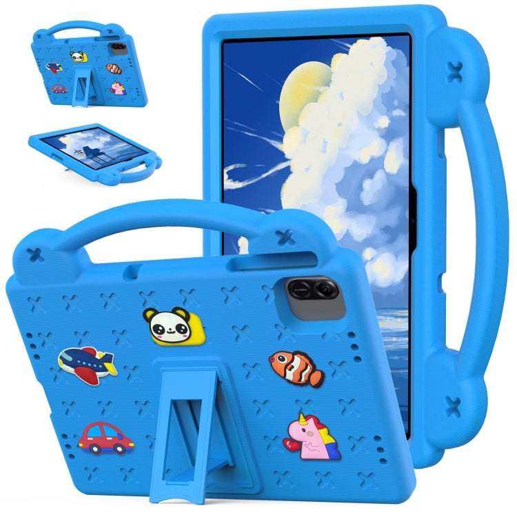 For Honor Pad X8a Handle Kickstand Children EVA Shockproof Tablet Case(Sky Blue) - Honor by buy2fix | Online Shopping UK | buy2fix