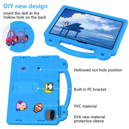 For Honor Pad X8a Handle Kickstand Children EVA Shockproof Tablet Case(Sky Blue) - Honor by buy2fix | Online Shopping UK | buy2fix