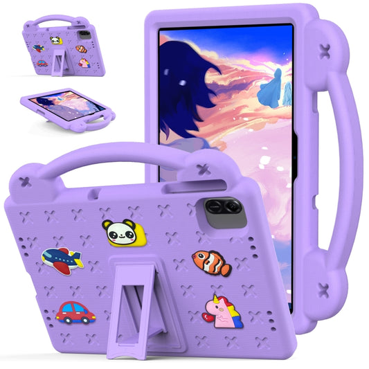 For Honor Pad X8a Handle Kickstand Children EVA Shockproof Tablet Case(Light Purple) - Honor by buy2fix | Online Shopping UK | buy2fix