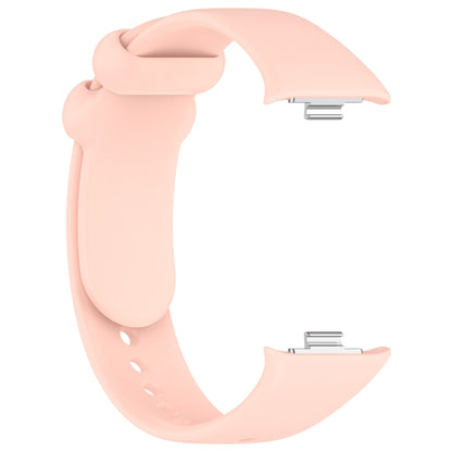 For Redmi Watch 4 Solid Color Liquid Silicone Watch Band(Pink) - Watch Bands by buy2fix | Online Shopping UK | buy2fix