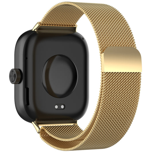 For Redmi Watch 4 Milan Magnetic Steel Mesh Watch Band(Gold) by buy2fix