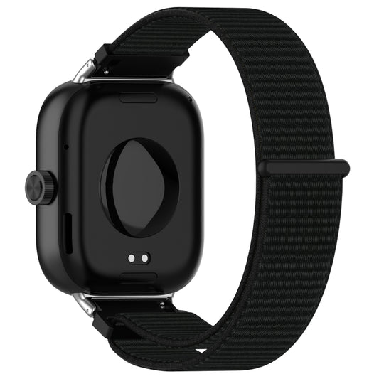 For Xiaomi Smart Band 9 Pro / 8 Pro Nylon Loop Metal Connector Watch Band(Black) by buy2fix