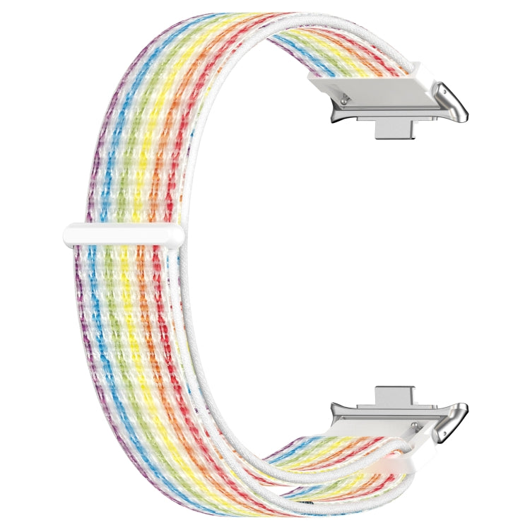 For Xiaomi Mi Band 8 Pro Nylon Loop Metal Connector Watch Band(Colorful) - Watch Bands by buy2fix | Online Shopping UK | buy2fix