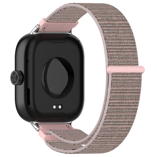 For Xiaomi Smart Band 9 Pro / 8 Pro Nylon Loop Metal Connector Watch Band(Pink) by buy2fix