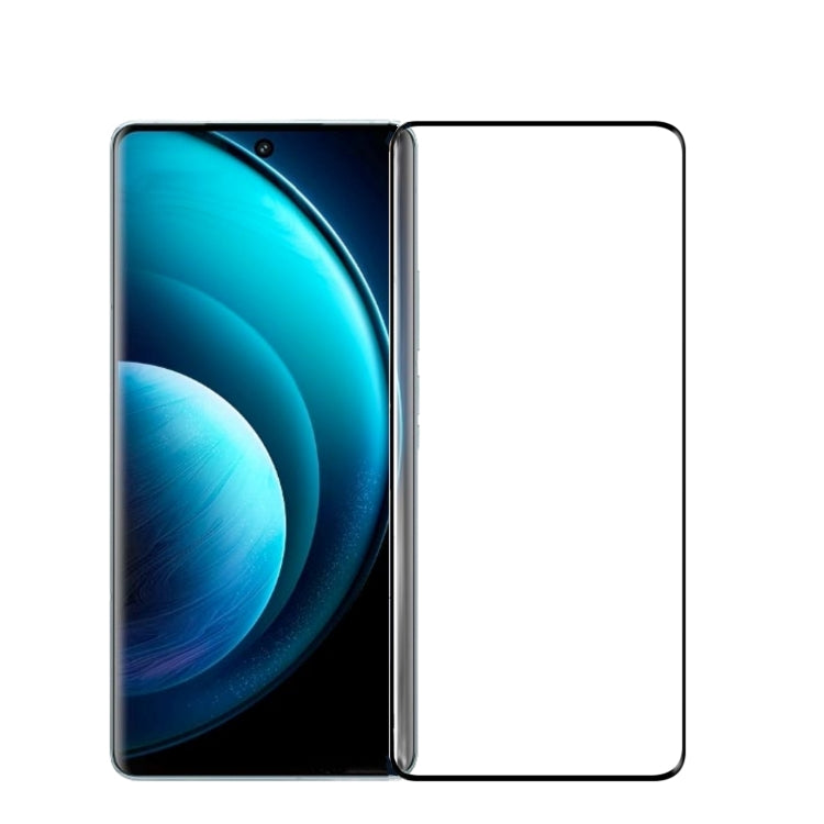 For vivo X100 / 100 Pro PINWUYO 9H 3D Hot Bending Tempered Glass Film(Black) - X100 Tempered Glass by PINWUYO | Online Shopping UK | buy2fix