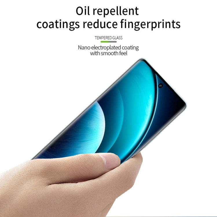 For vivo X100 / 100 Pro PINWUYO 9H 3D Hot Bending Tempered Glass Film(Black) - X100 Tempered Glass by PINWUYO | Online Shopping UK | buy2fix