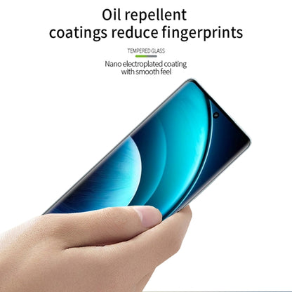 For vivo X100 / 100 Pro PINWUYO 9H 3D Hot Bending Tempered Glass Film(Black) - X100 Tempered Glass by PINWUYO | Online Shopping UK | buy2fix