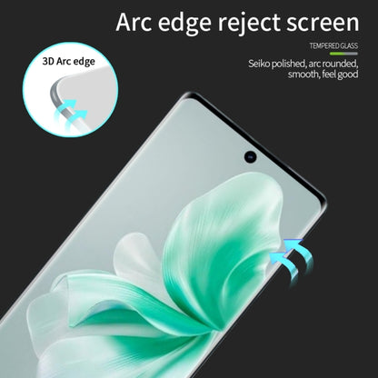 For vivo S18 / S18 Pro PINWUYO 9H 3D Hot Bending Tempered Glass Film(Black) - S18 Tempered Glass by PINWUYO | Online Shopping UK | buy2fix