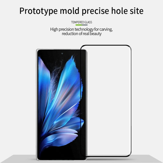 For vivo X Fold3 / X Fold3 Pro PINWUYO 9H 3D Hot Bending Tempered Glass Film(Black) by PINWUYO