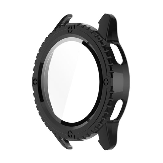 For Xiaomi Watch S3 ENKAY Hat-Prince Full Coverage Tempered Glass Film Integrated PC Watch Cover(Black) by ENKAY