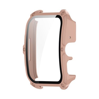 For OPPO Watch 4 Pro ENKAY Hat-Prince Full Coverage Tempered Glass Film Integrated PC Watch Cover(Pink) by ENKAY