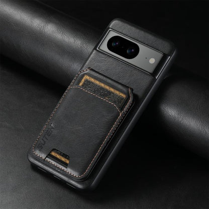 For Google Pixel 10 Suteni H02 Leather Wallet Stand Back Phone Case(Black) - Google Cases by Suteni | Online Shopping UK | buy2fix