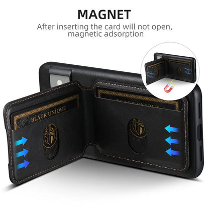 For Google Pixel 10 Suteni H02 Leather Wallet Stand Back Phone Case(Black) - Google Cases by Suteni | Online Shopping UK | buy2fix