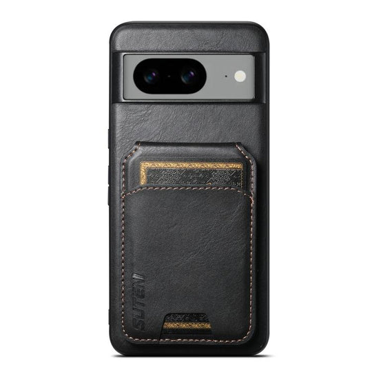 For Google Pixel 10 Pro XL Suteni H02 Leather Wallet Stand Back Phone Case(Black)