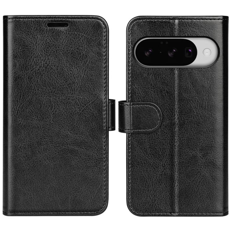 For Google Pixel 10 / 10 Pro R64 Texture Horizontal Flip Leather Phone Case(Black) - Google Cases by buy2fix | Online Shopping UK | buy2fix