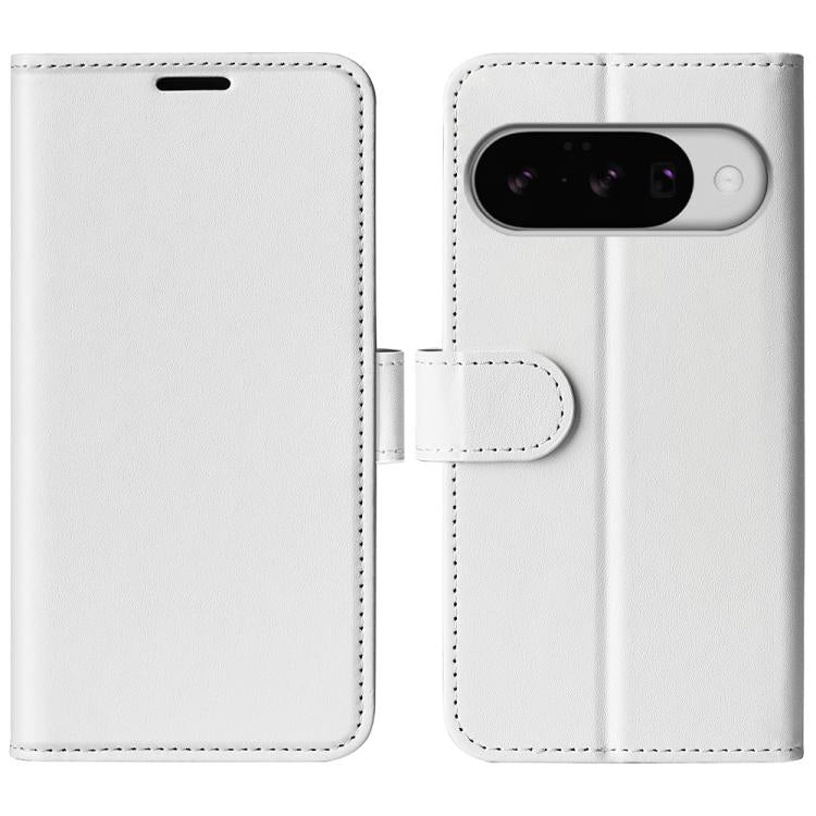 For Google Pixel 10 / 10 Pro R64 Texture Horizontal Flip Leather Phone Case(White) - Google Cases by buy2fix | Online Shopping UK | buy2fix