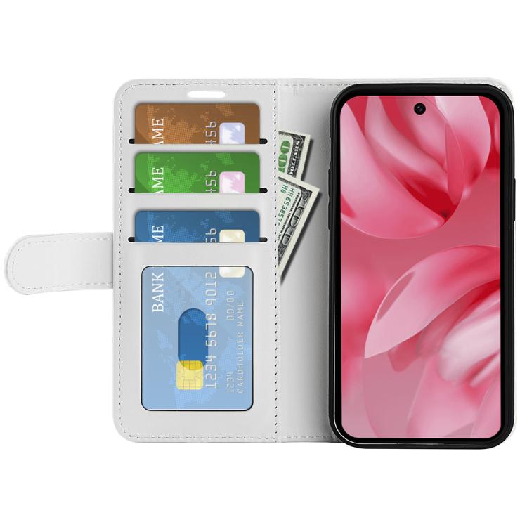 For Google Pixel 10 / 10 Pro R64 Texture Horizontal Flip Leather Phone Case(White) - Google Cases by buy2fix | Online Shopping UK | buy2fix