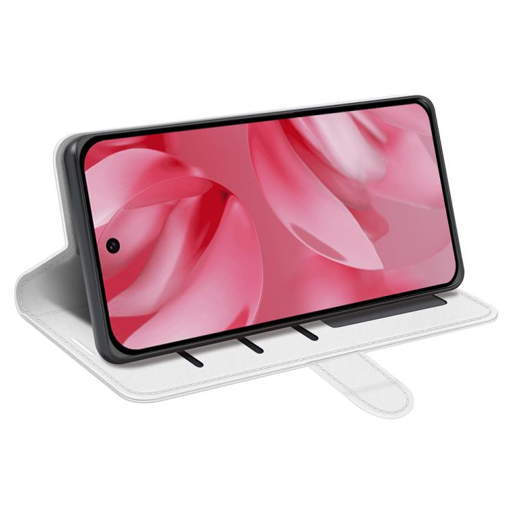 For Google Pixel 10 / 10 Pro R64 Texture Horizontal Flip Leather Phone Case(White) - Google Cases by buy2fix | Online Shopping UK | buy2fix