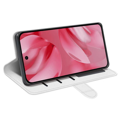 For Google Pixel 10 / 10 Pro R64 Texture Horizontal Flip Leather Phone Case(White) - Google Cases by buy2fix | Online Shopping UK | buy2fix