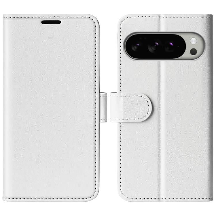 For Google Pixel 10 Pro XL R64 Texture Horizontal Flip Leather Phone Case(White) - Google Cases by buy2fix | Online Shopping UK | buy2fix