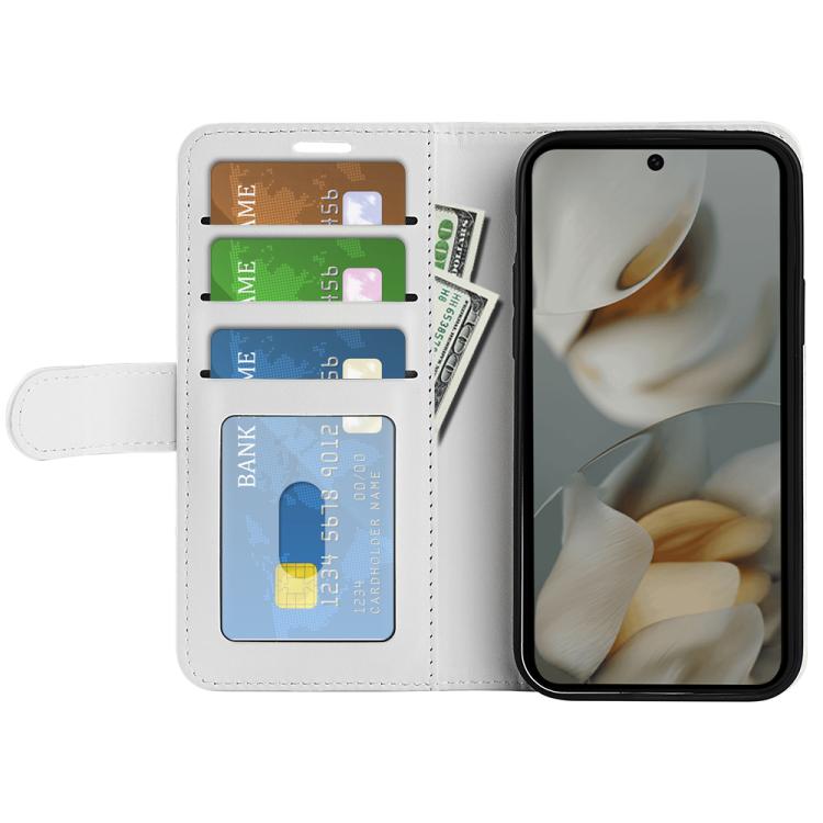 For Google Pixel 10 Pro XL R64 Texture Horizontal Flip Leather Phone Case(White) - Google Cases by buy2fix | Online Shopping UK | buy2fix