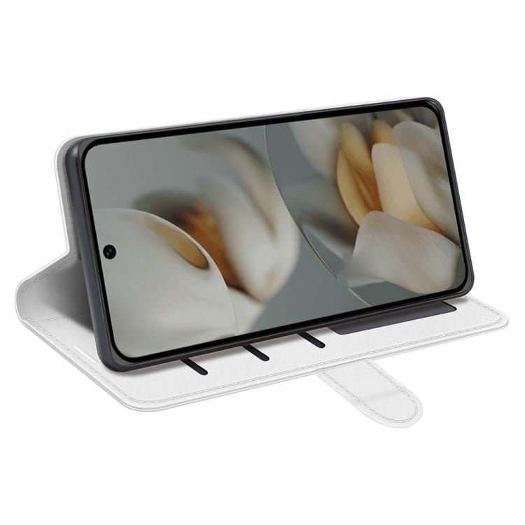 For Google Pixel 10 Pro XL R64 Texture Horizontal Flip Leather Phone Case(White) - Google Cases by buy2fix | Online Shopping UK | buy2fix