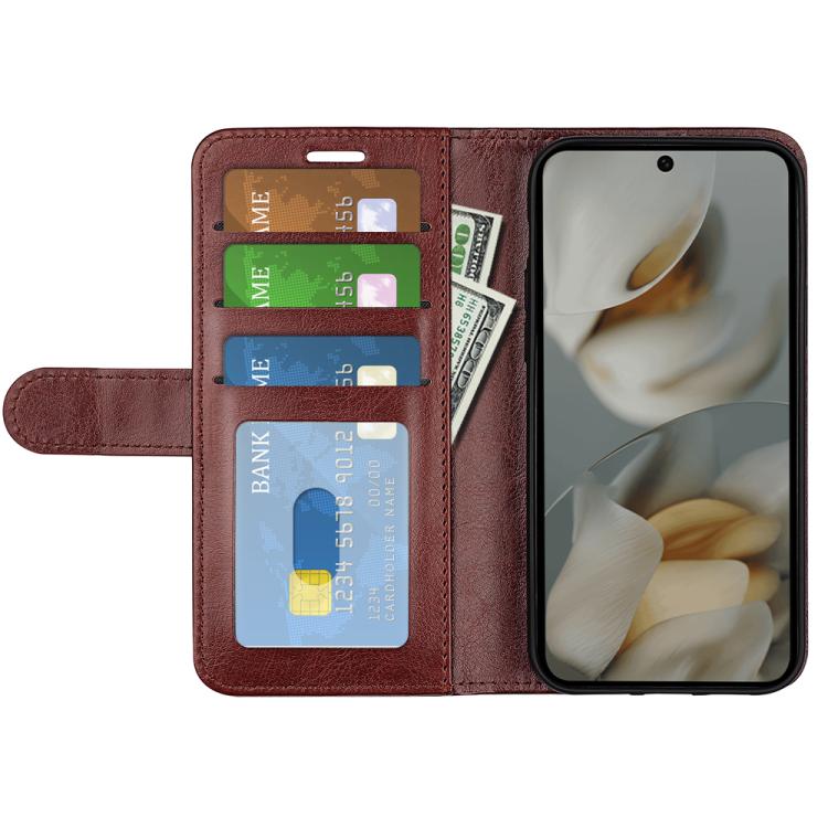 For Google Pixel 10 Pro XL R64 Texture Horizontal Flip Leather Phone Case(Brown) - Google Cases by buy2fix | Online Shopping UK | buy2fix