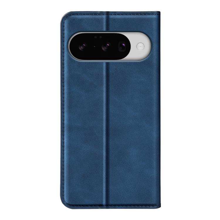 For Google Pixel 10 / 10 Pro Retro-skin Magnetic Suction Leather Phone Case(Dark Blue) - Google Cases by buy2fix | Online Shopping UK | buy2fix