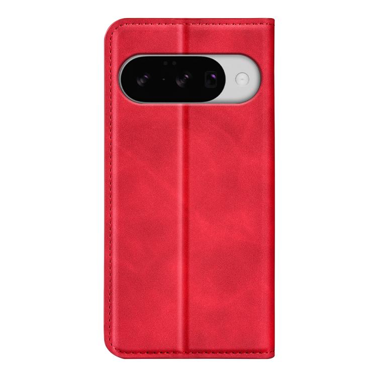 For Google Pixel 10 / 10 Pro Retro-skin Magnetic Suction Leather Phone Case(Red) - Google Cases by buy2fix | Online Shopping UK | buy2fix