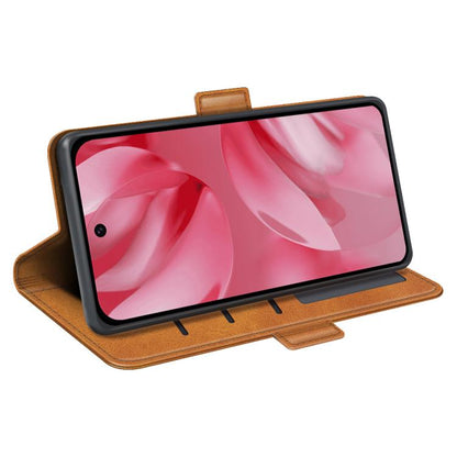 For Google Pixel 10 / 10 Pro Dual-side Magnetic Buckle Horizontal Flip Leather Phone Case(Yellow) - Google Cases by buy2fix | Online Shopping UK | buy2fix