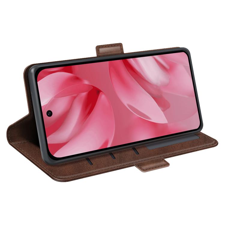 For Google Pixel 10 / 10 Pro Dual-side Magnetic Buckle Horizontal Flip Leather Phone Case(Brown) - Google Cases by buy2fix | Online Shopping UK | buy2fix