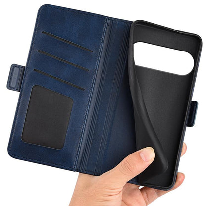 For Google Pixel 10 / 10 Pro Dual-side Magnetic Buckle Horizontal Flip Leather Phone Case(Dark Blue) - Google Cases by buy2fix | Online Shopping UK | buy2fix
