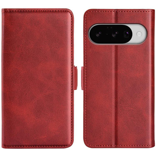 For Google Pixel 10 / 10 Pro Dual-side Magnetic Buckle Horizontal Flip Leather Phone Case(Red) - Google Cases by buy2fix | Online Shopping UK | buy2fix