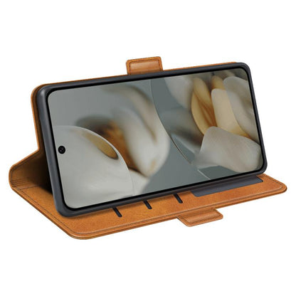 For Google Pixel 10 Pro XL Dual-side Magnetic Buckle Horizontal Flip Leather Phone Case(Yellow) - Google Cases by buy2fix | Online Shopping UK | buy2fix