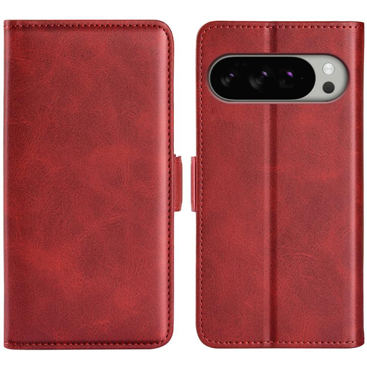 For Google Pixel 10 Pro XL Dual-side Magnetic Buckle Horizontal Flip Leather Phone Case(Red) - Google Cases by buy2fix | Online Shopping UK | buy2fix