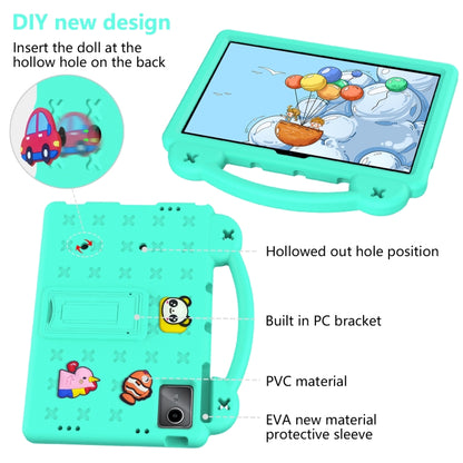 For Lenovo P11 Plus J607F / Xiaoxin Pad 11 Handle Kickstand Children EVA Shockproof Tablet Case(Mint Green) - Lenovo by buy2fix | Online Shopping UK | buy2fix