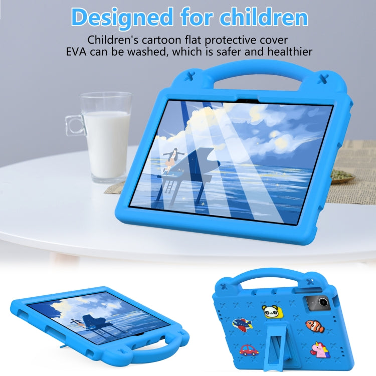 For Lenovo P11 Plus J607F / Xiaoxin Pad 11 Handle Kickstand Children EVA Shockproof Tablet Case(Sky Blue) - Lenovo by buy2fix | Online Shopping UK | buy2fix
