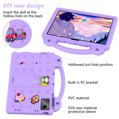 For Lenovo P11 Plus J607F / Xiaoxin Pad 11 Handle Kickstand Children EVA Shockproof Tablet Case(Light Purple) - Lenovo by buy2fix | Online Shopping UK | buy2fix