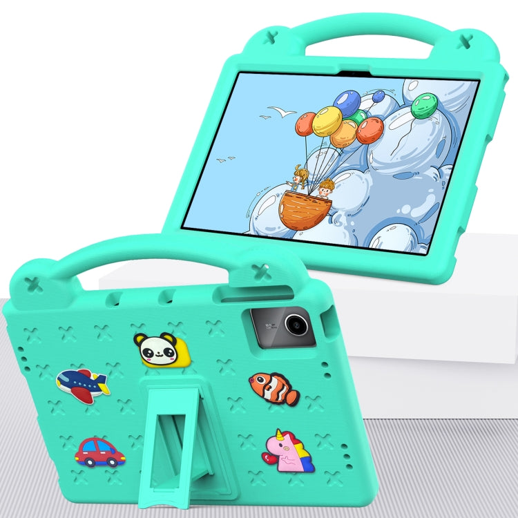 For TCL Tab 11 9466x3 Handle Kickstand Children EVA Shockproof Tablet Case(Mint Green) - Others by buy2fix | Online Shopping UK | buy2fix