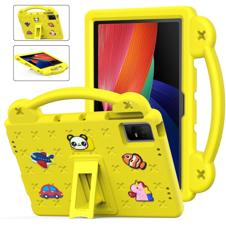 For TCL Tab 11 9466x3 Handle Kickstand Children EVA Shockproof Tablet Case(Yellow) - Others by buy2fix | Online Shopping UK | buy2fix
