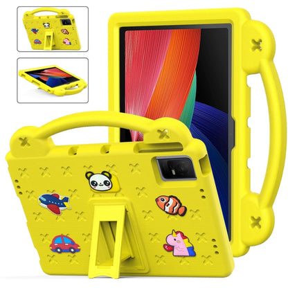 For TCL Tab 11 9466x3 Handle Kickstand Children EVA Shockproof Tablet Case(Yellow) - Others by buy2fix | Online Shopping UK | buy2fix