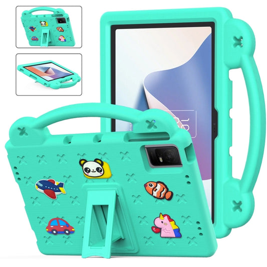 For TCL Nxt Pader 11 2023 Handle Kickstand Children EVA Shockproof Tablet Case(Mint Green) - Others by buy2fix | Online Shopping UK | buy2fix