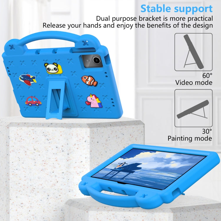 For TCL Nxt Pader 11 2023 Handle Kickstand Children EVA Shockproof Tablet Case(Sky Blue) - Others by buy2fix | Online Shopping UK | buy2fix