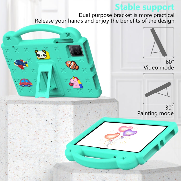 For TCL Tab 10 Gen2 10.36 2023 Handle Kickstand Children EVA Shockproof Tablet Case(Mint Green) - Others by buy2fix | Online Shopping UK | buy2fix