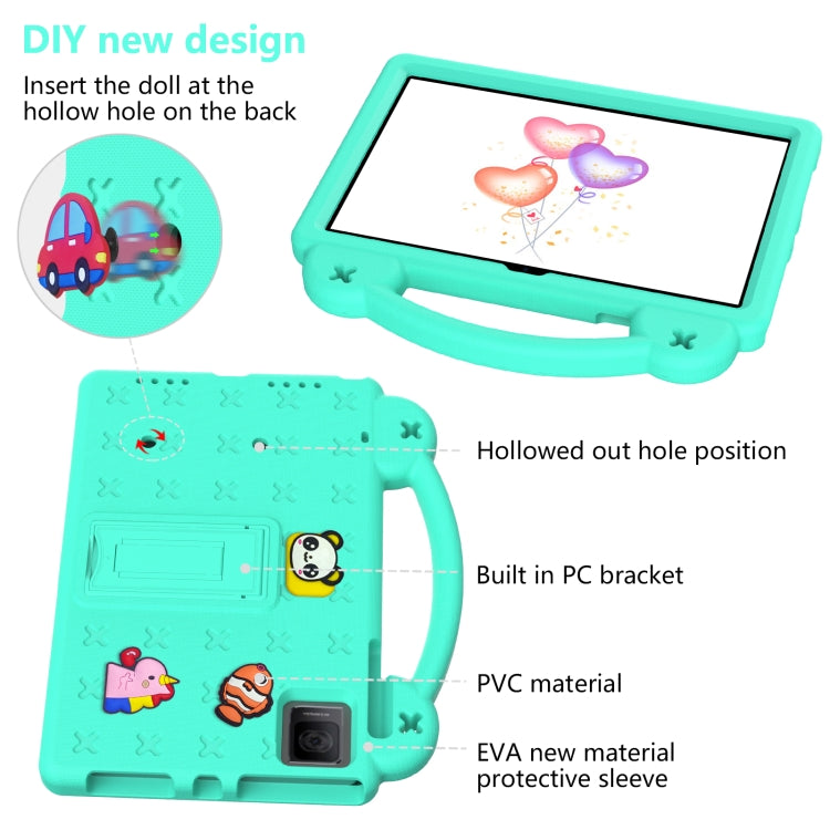 For TCL Tab 10 Gen2 10.36 2023 Handle Kickstand Children EVA Shockproof Tablet Case(Mint Green) - Others by buy2fix | Online Shopping UK | buy2fix