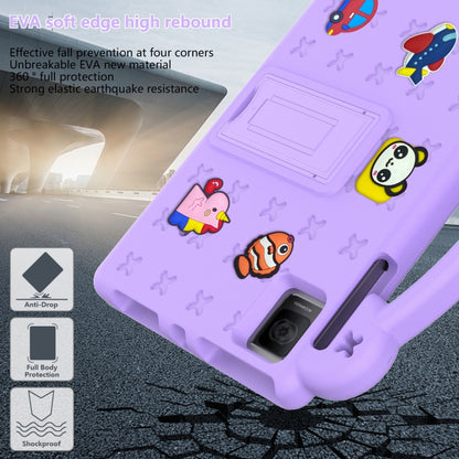 For TCL Tab 10 Gen2 10.36 2023 Handle Kickstand Children EVA Shockproof Tablet Case(Light Purple) - Others by buy2fix | Online Shopping UK | buy2fix