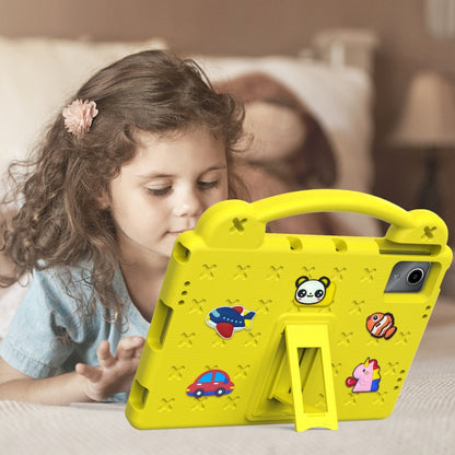 For Huawei MatePad SE 11 2024 Handle Kickstand Children EVA Shockproof Tablet Case(Yellow) - Huawei by buy2fix | Online Shopping UK | buy2fix