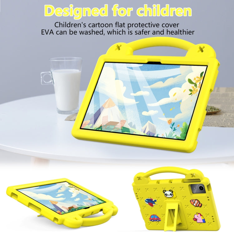 For Onn Tbspg 100110027 2023 Handle Kickstand Children EVA Shockproof Tablet Case(Yellow) - Others by buy2fix | Online Shopping UK | buy2fix